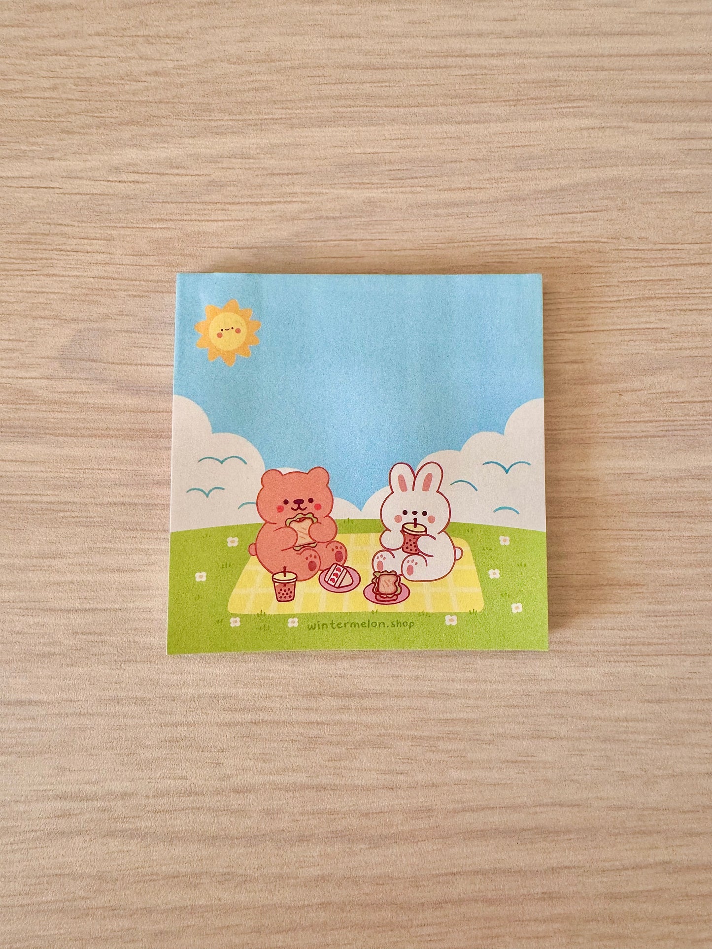 Picnic day sticky note