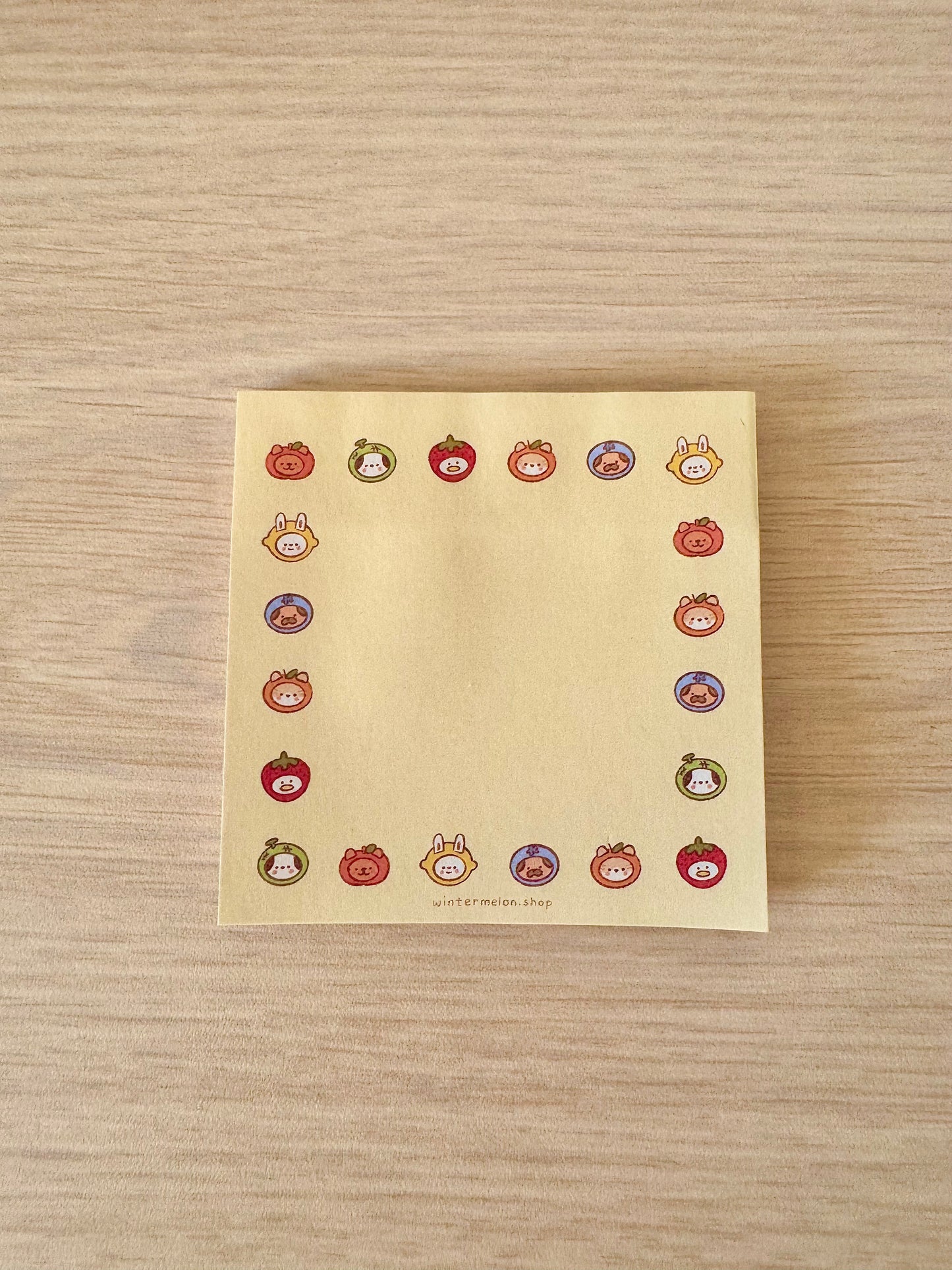 Fruity friends sticky note