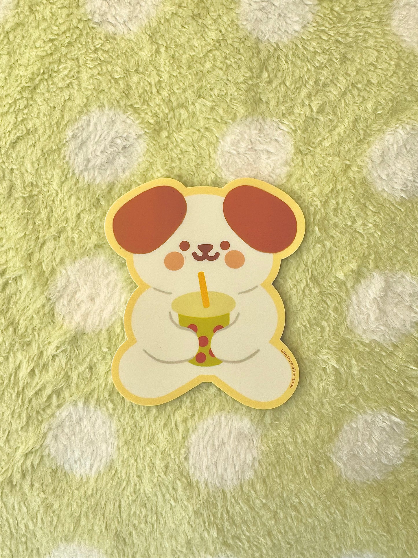 Boba dog sticker