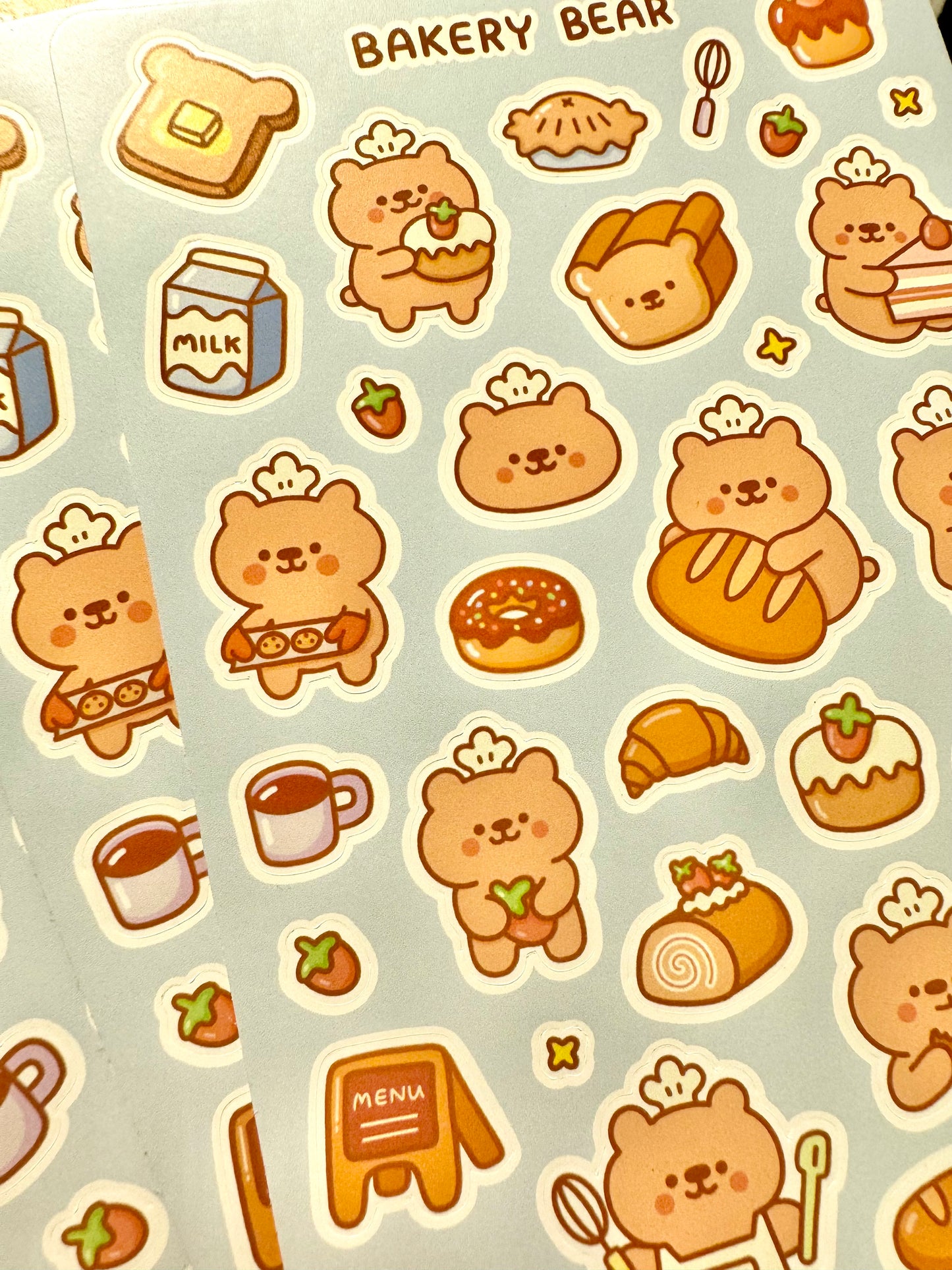 Bakery bear (Sticker sheet)