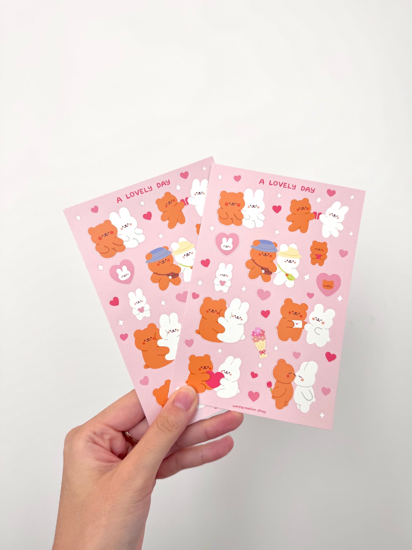 A Lovely Day sticker sheet