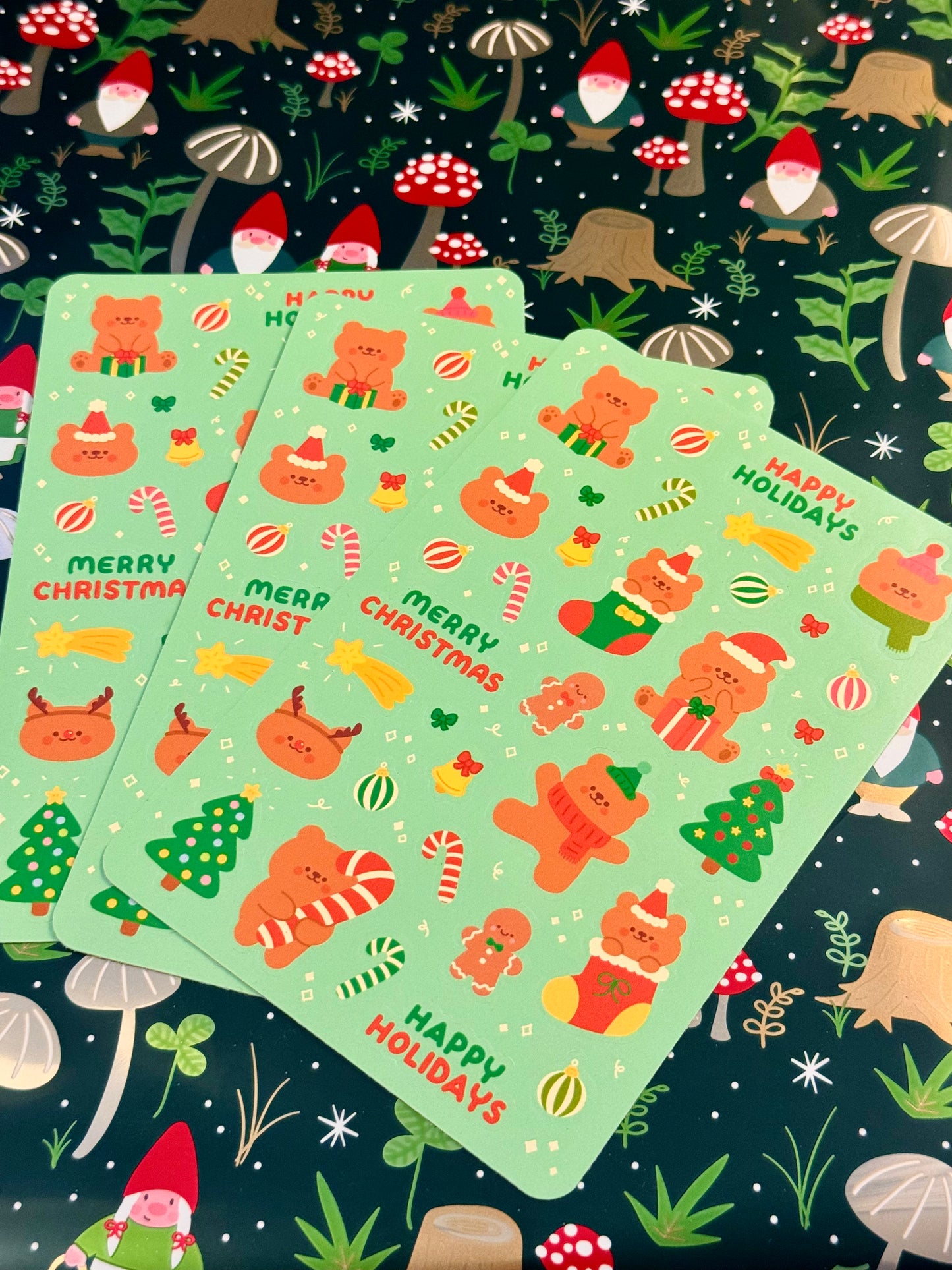 Happy holidays sticker sheet 🎄🎁