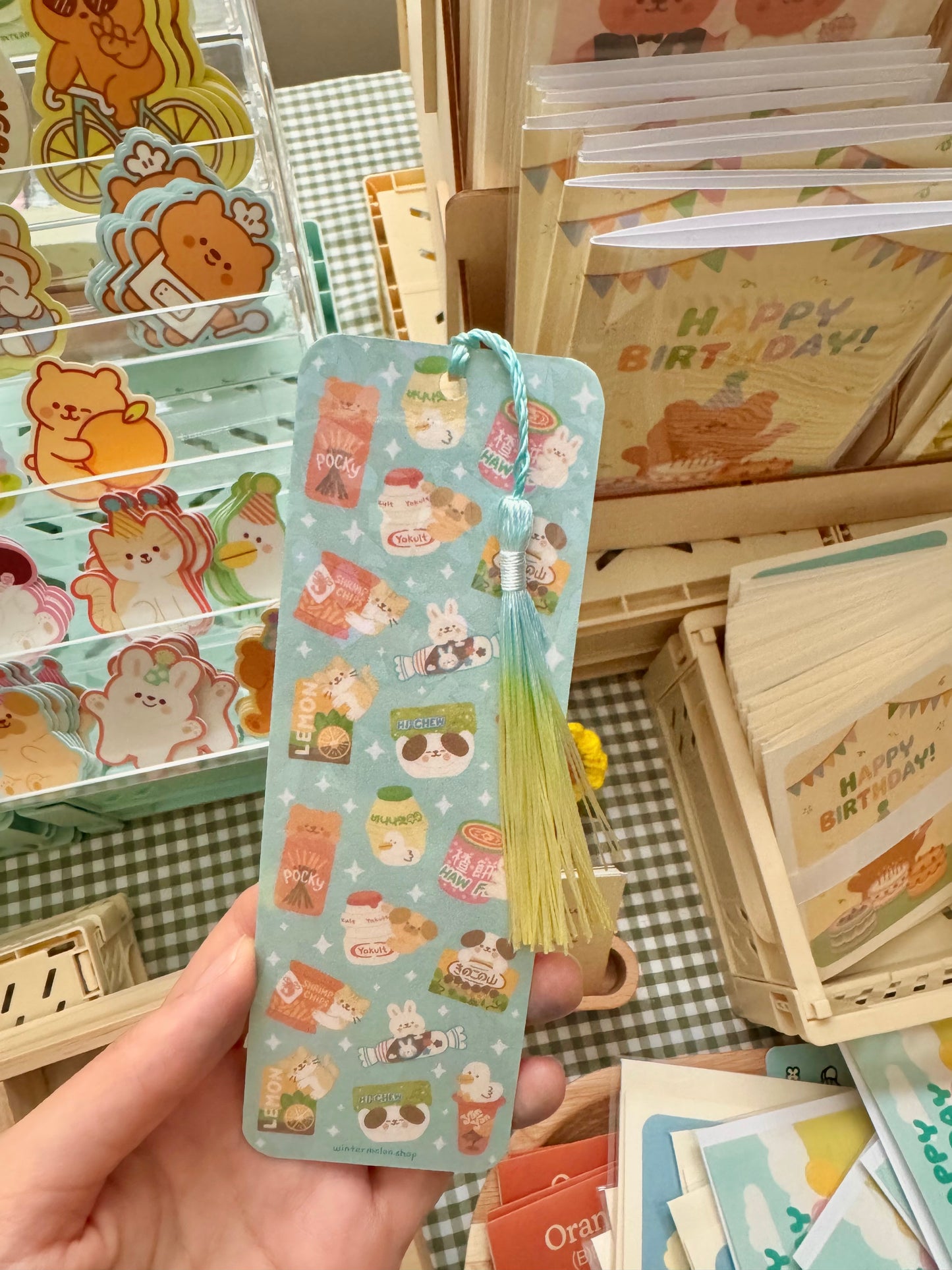 Asian snacks bookmark