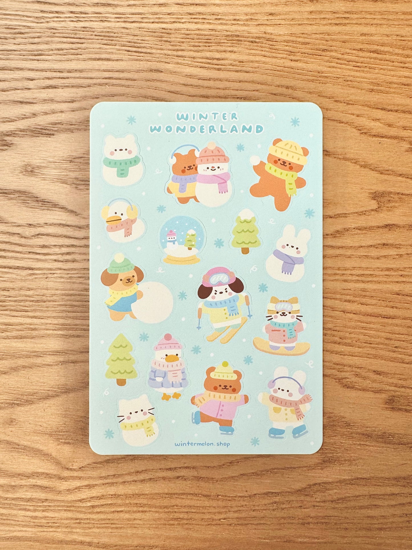 Winter wonderland sticker sheet