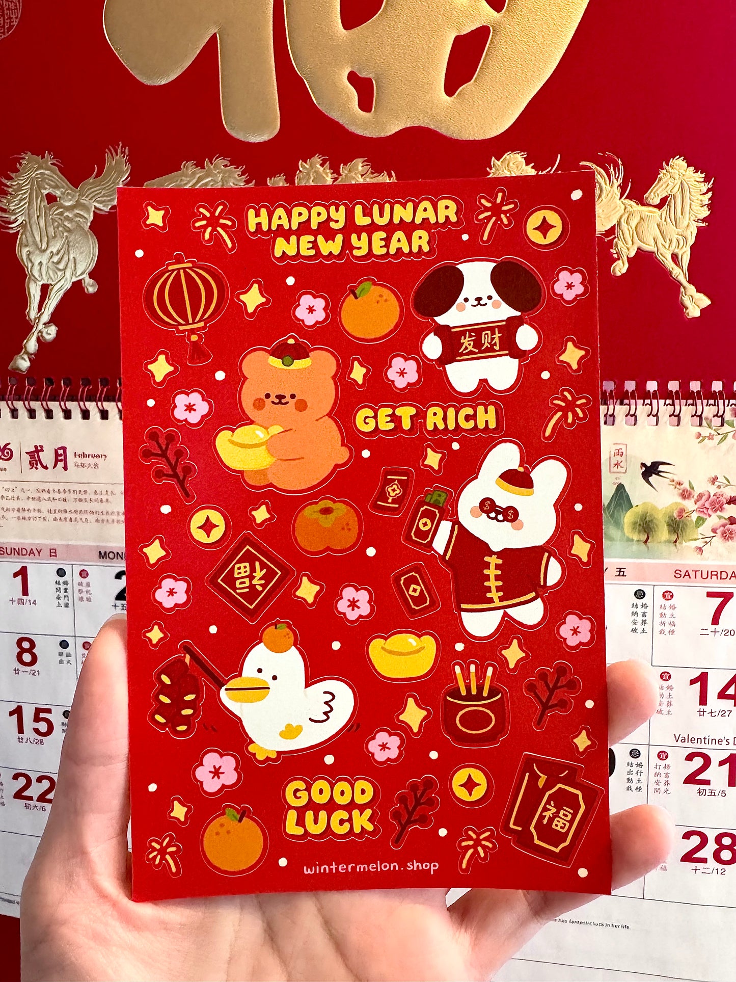 Lunar new year Sticker sheet