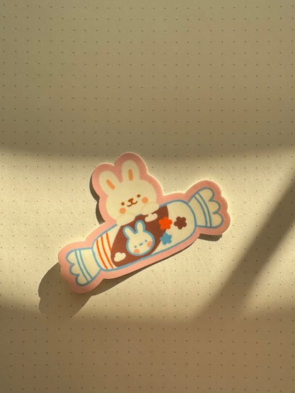 White rabbit candy bunny