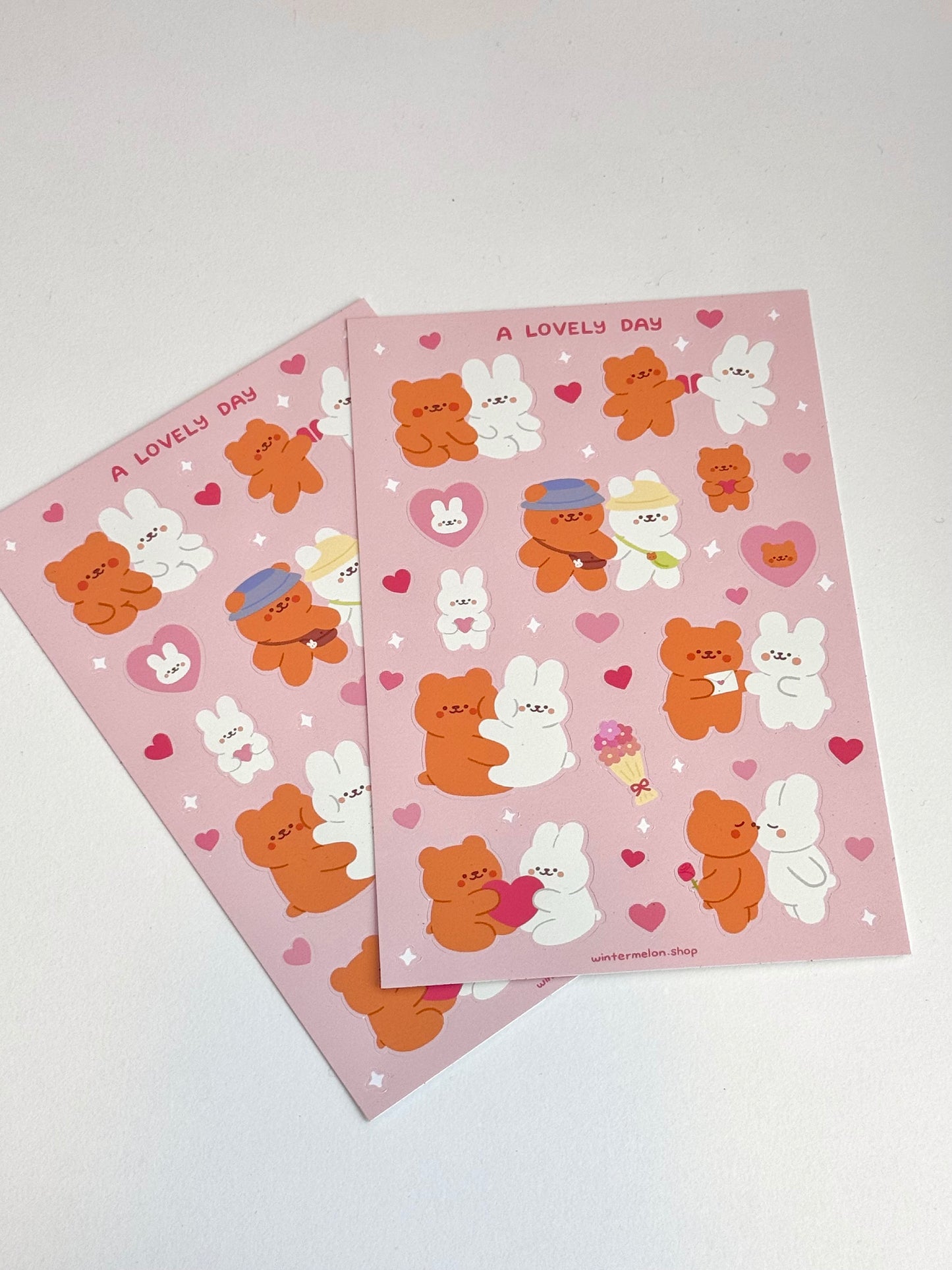 A Lovely Day sticker sheet