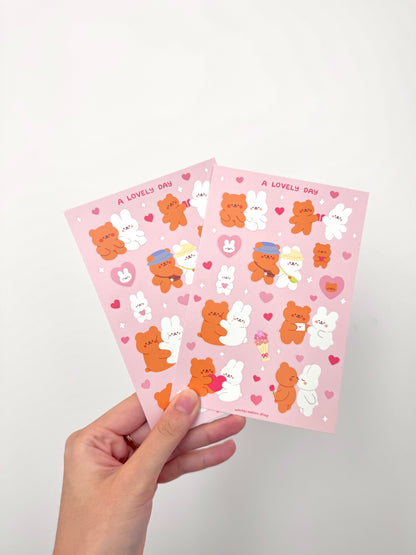 A Lovely Day sticker sheet
