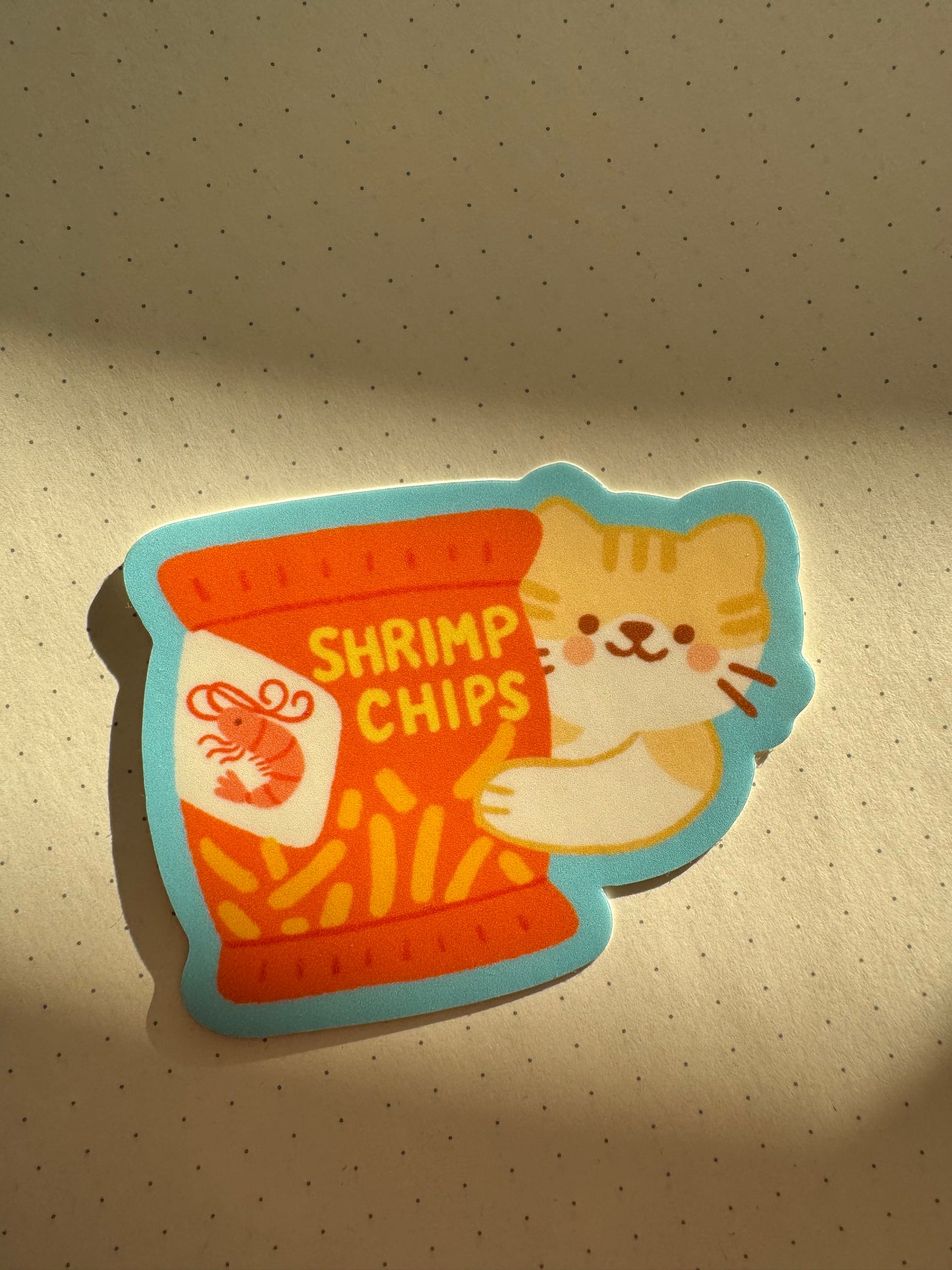 Shrimp chips kitty