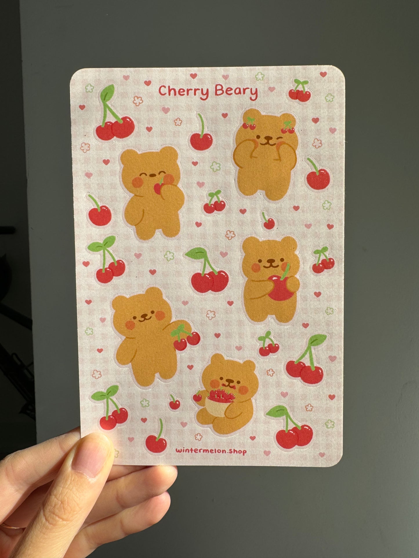 Cherry Beary (Sticker sheet)