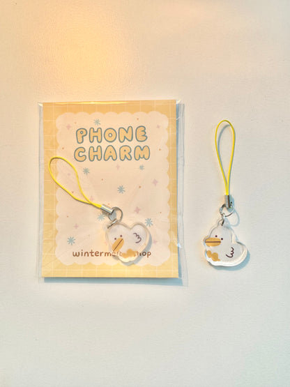 Duck phone charm