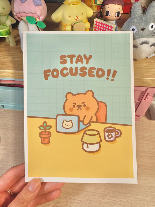 Stay focused (art print)