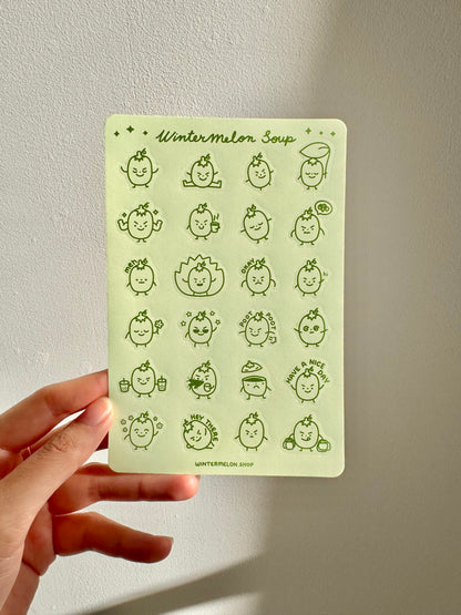 Wintermelon soup (Sticker sheet)