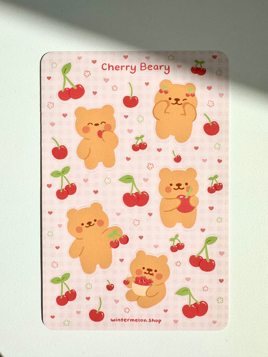 Cherry Beary (Sticker sheet)