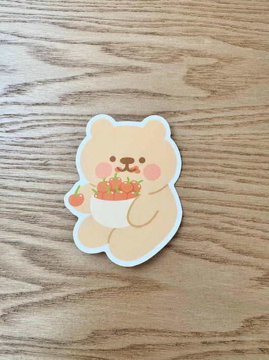 Cherry Beary Sticker