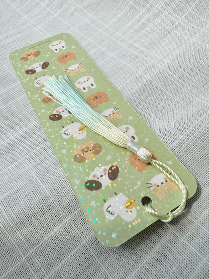 Green animals bookmark