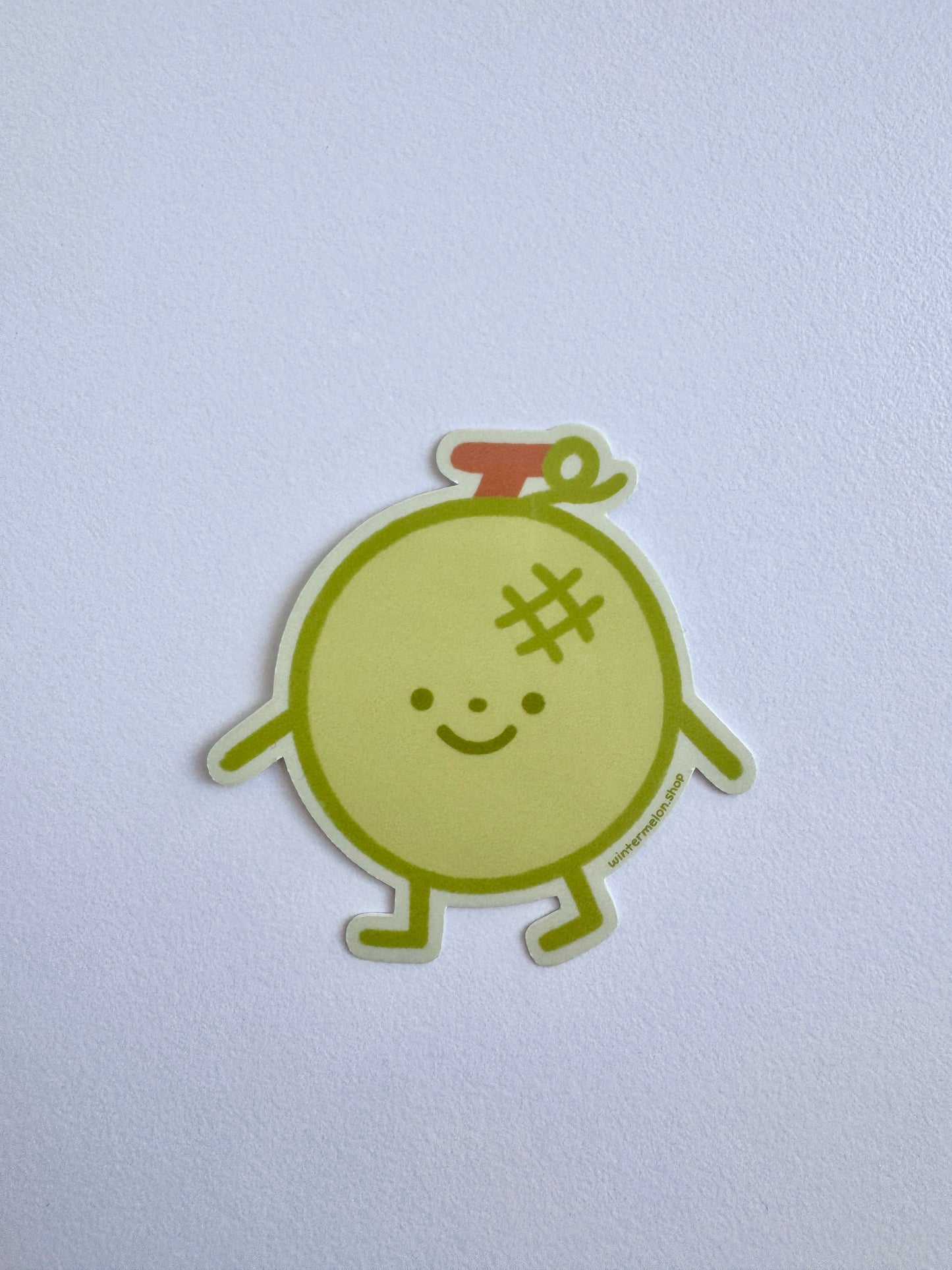 Cantaloupe melon sticker