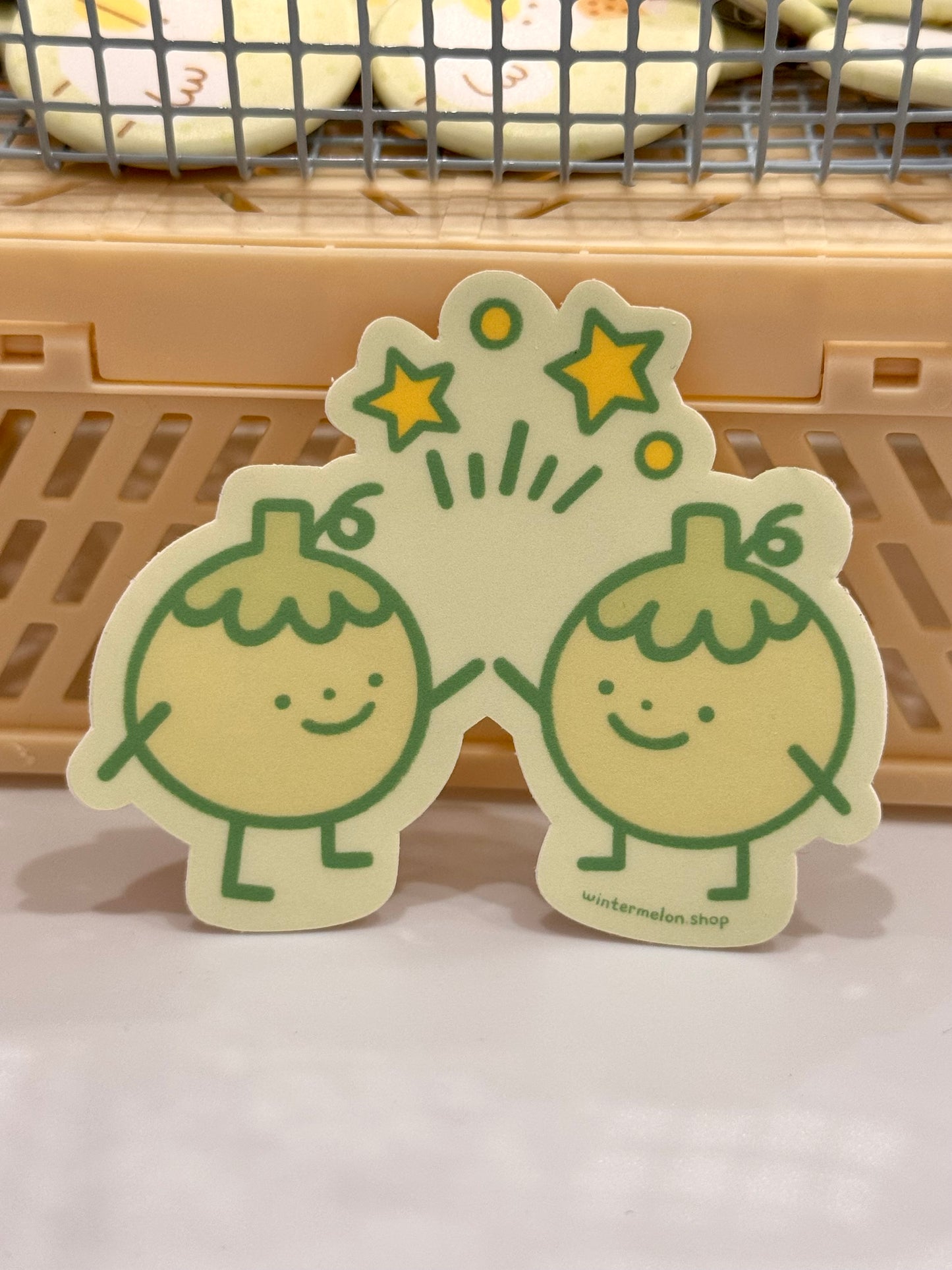 Wintermelon buddies sticker