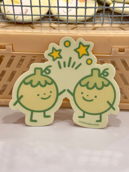 Wintermelon buddies sticker