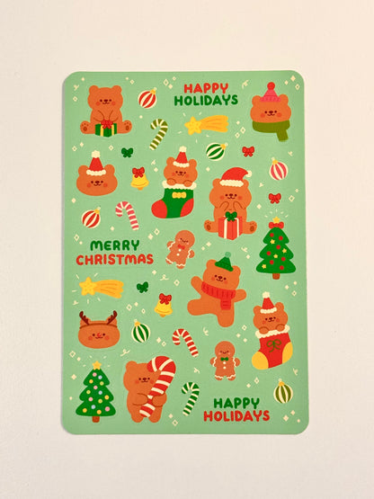 Happy holidays sticker sheet 🎄🎁
