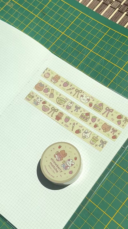 Strawberry matcha washi tape