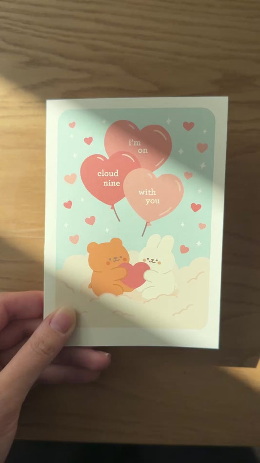 Cloud nine with you card
